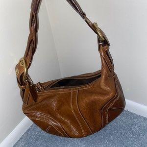 Coach Small Brown Leather Shoulder Bag